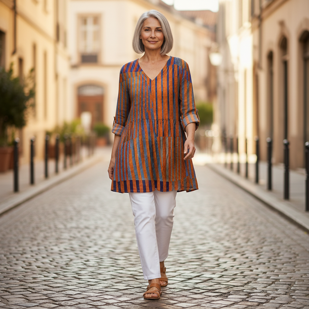 Elowen - Blouse longue imprimée