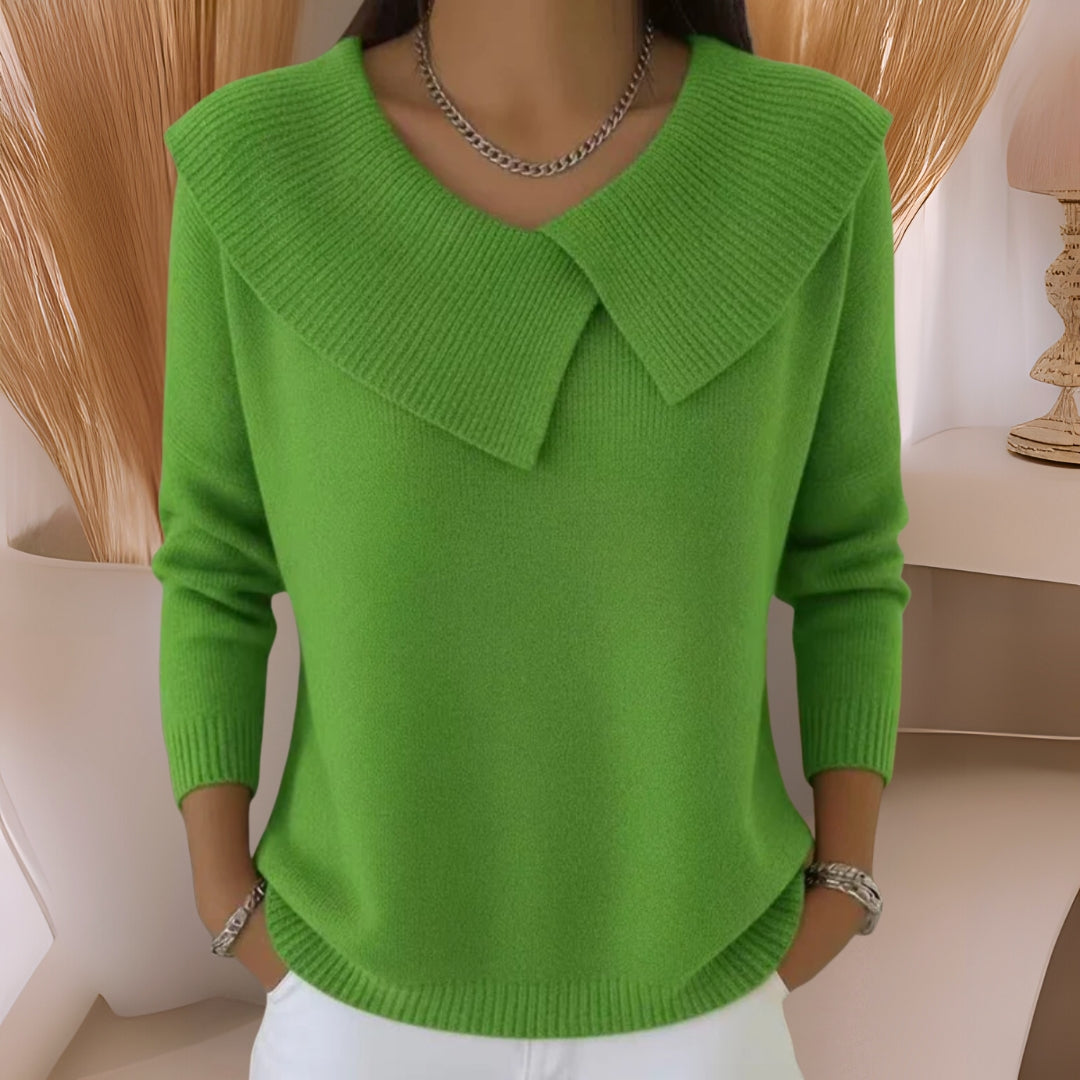 Jennifer™ | Pull en Tricot avec Col Doux