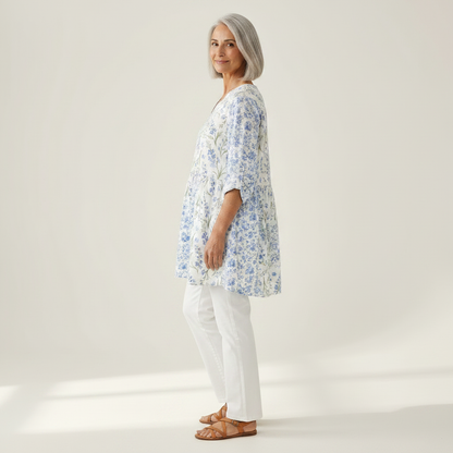 Brielle - Blouse longue imprimée