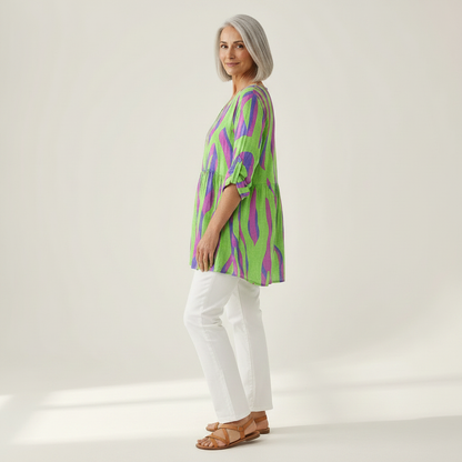 Mira - Blouse longue imprimée