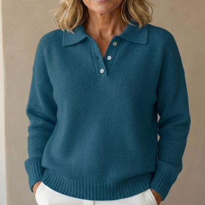 Olivia | Pull en Tricot Doux avec Col