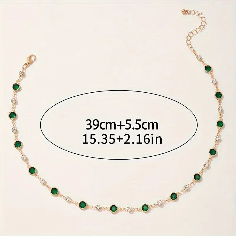 Collier Pendentif Vert Divin