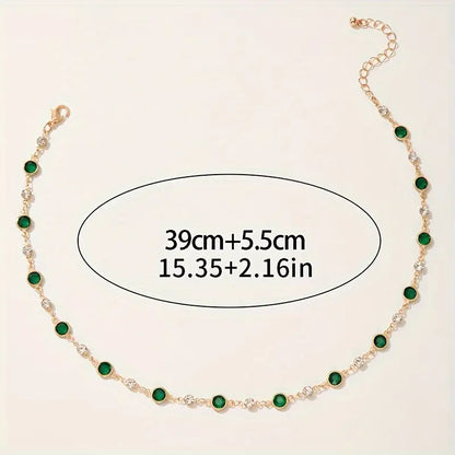 Collier Pendentif Vert Divin