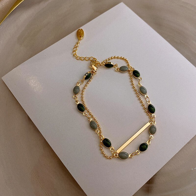 Bracelet double avec charms