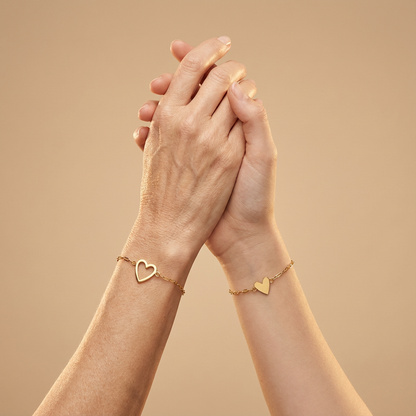 Bracelet Cœurs Assortis “Amour”