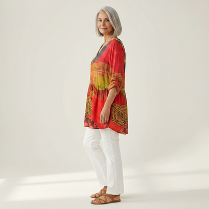 Skylar - Blouse longue imprimée