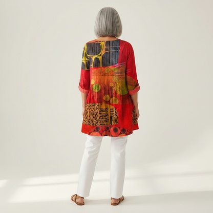 Skylar - Blouse longue imprimée