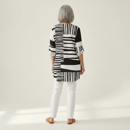 Quinn - Blouse longue imprimée