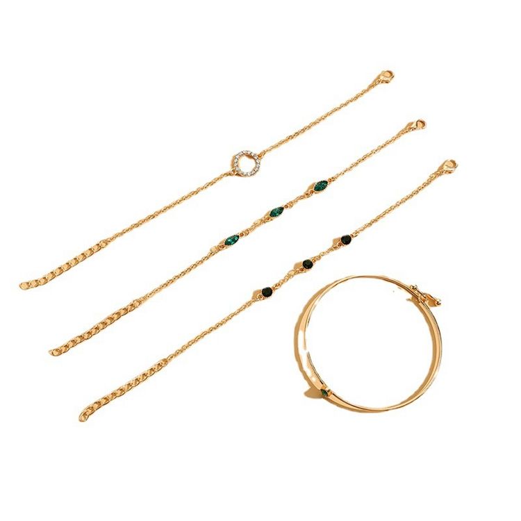 Ensemble de Bracelets Dorés Célestes