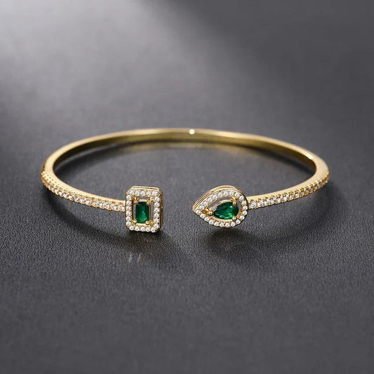 Bracelet Émeraude Brillante