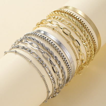 Ensemble de bracelets en or