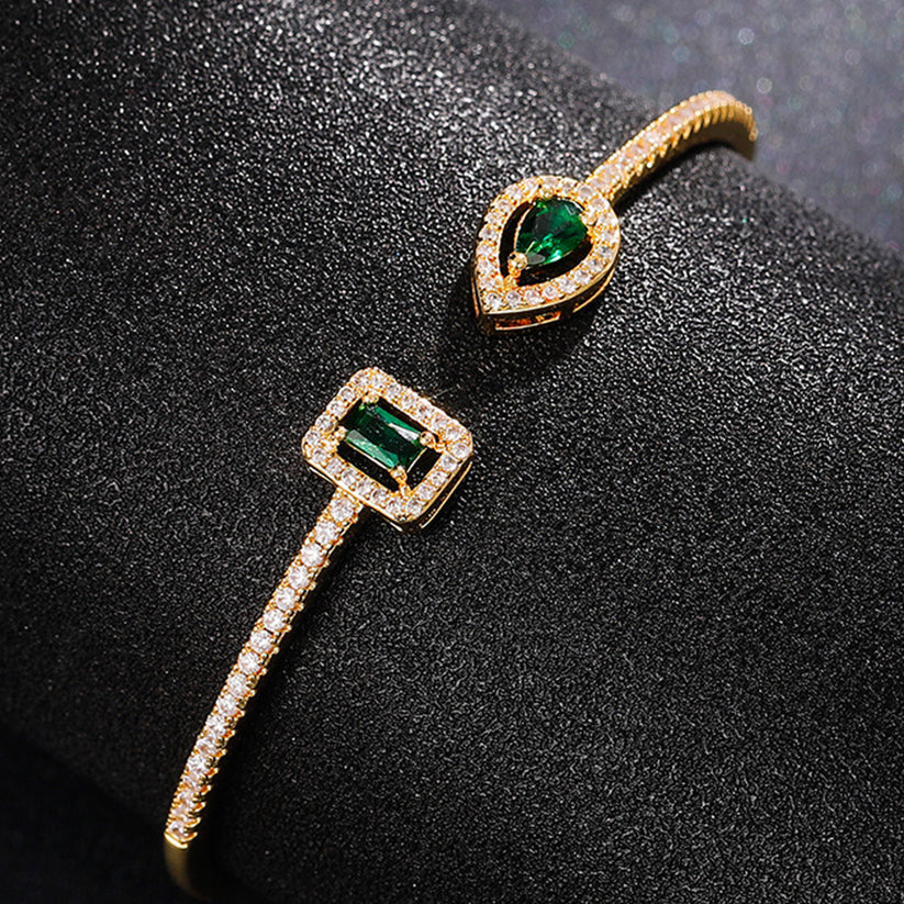 Bracelet Émeraude Brillante