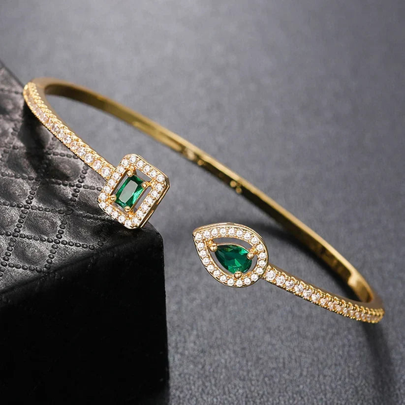 Bracelet Émeraude Brillante