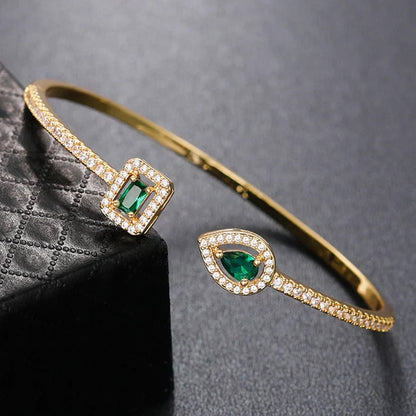 Bracelet Émeraude Brillante