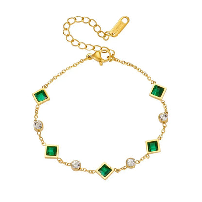 Bracelet Émeraude Céleste