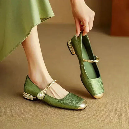 Mestelle - Babies Mary Jane femme élégantes à détails brillants