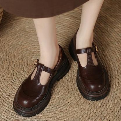 Blythe - Chaussures Mary Jane T-Bar femme à bout rond