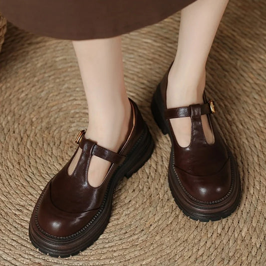 Blythe - Chaussures Mary Jane T-Bar femme à bout rond