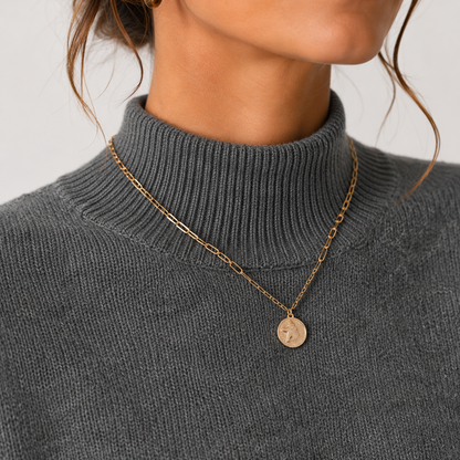 Pull en Tricot à Col Roulé pour Femmes, Confortable et Léger, Pull d'Hiver