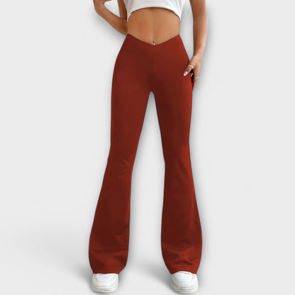 Camille | Pantalon Détendu avec Jambes Évasées
