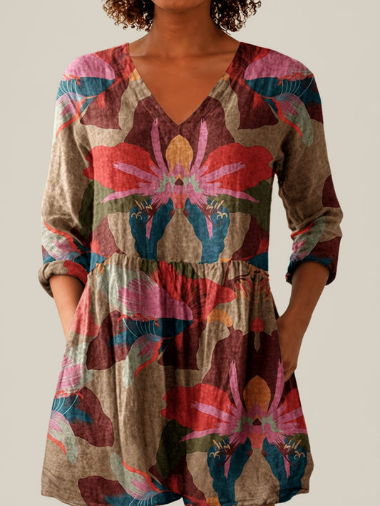 Alina - Blouse longue imprimée