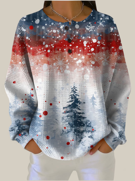 Alix - Pull de Noël à motif sapin
