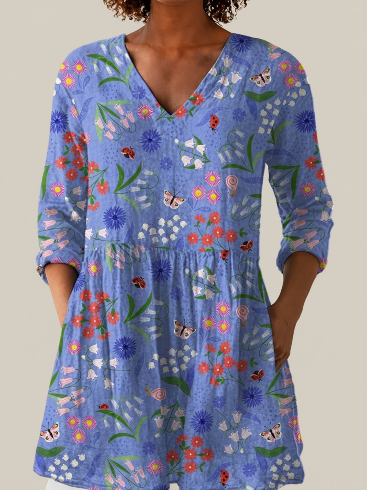 Amelie - Blouse longue imprimée