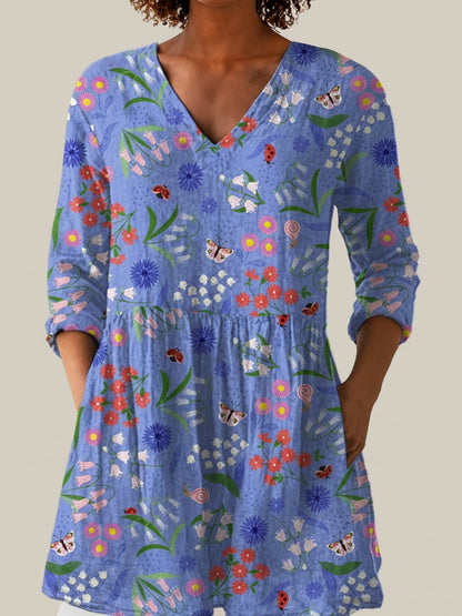 Amelie - Blouse longue imprimée