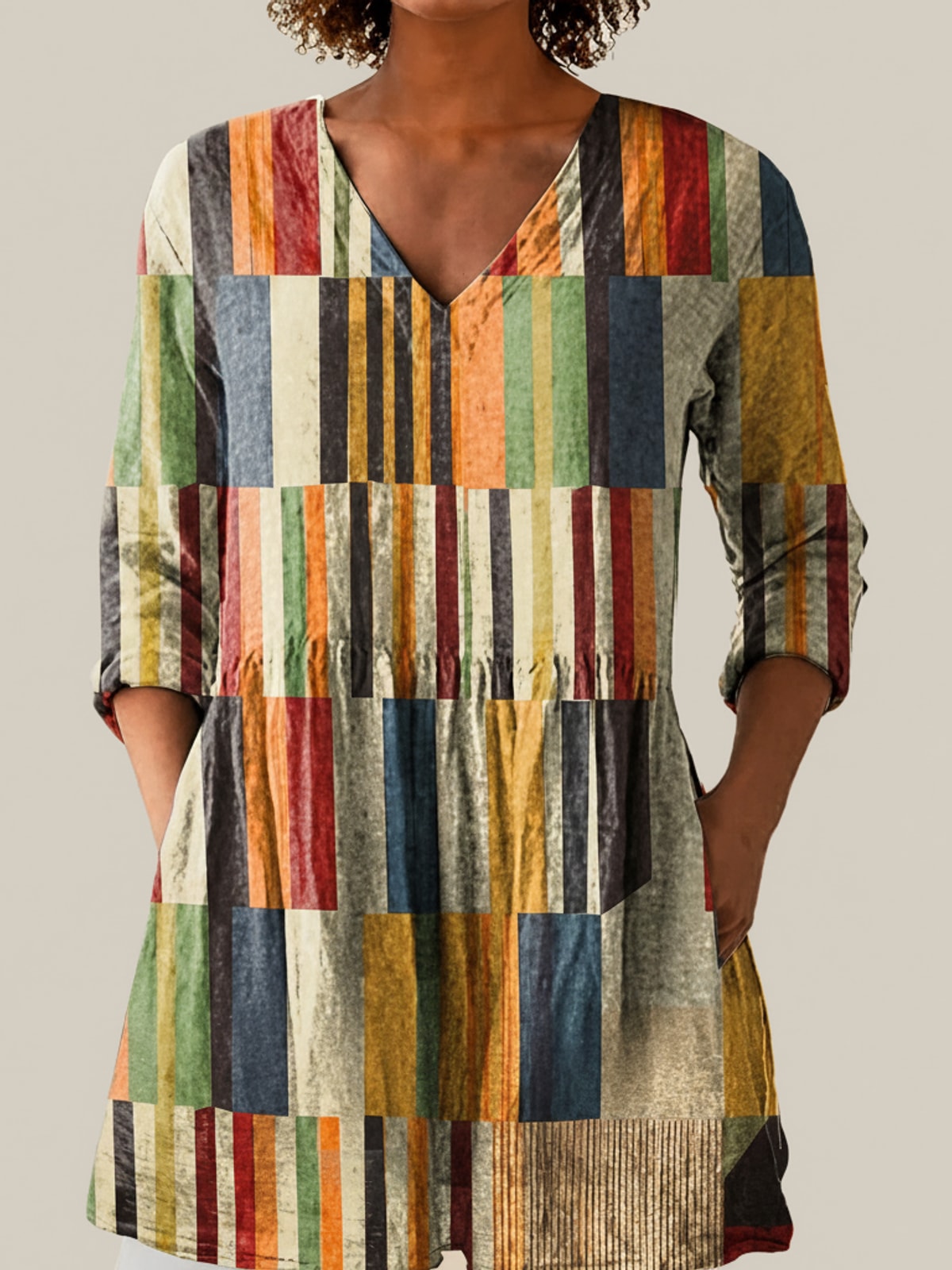 Avery - Blouse longue imprimée