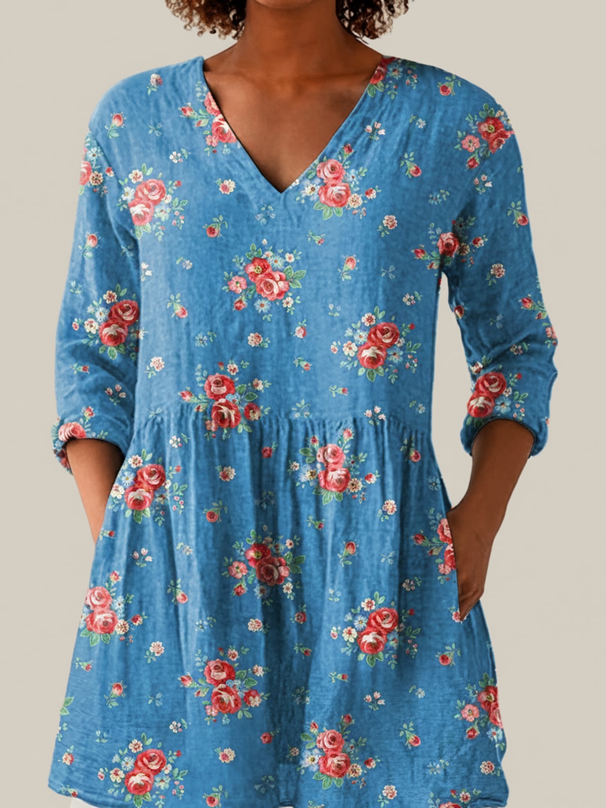 Ayla - Blouse longue imprimée