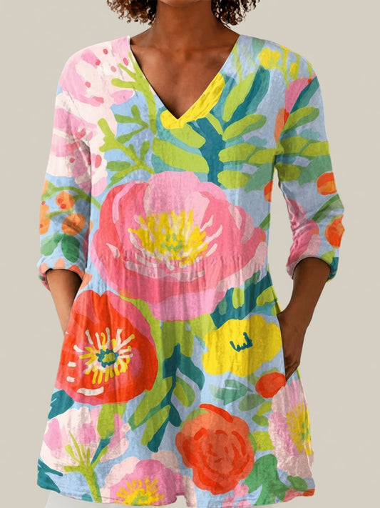 Ayra - Blouse longue imprimée