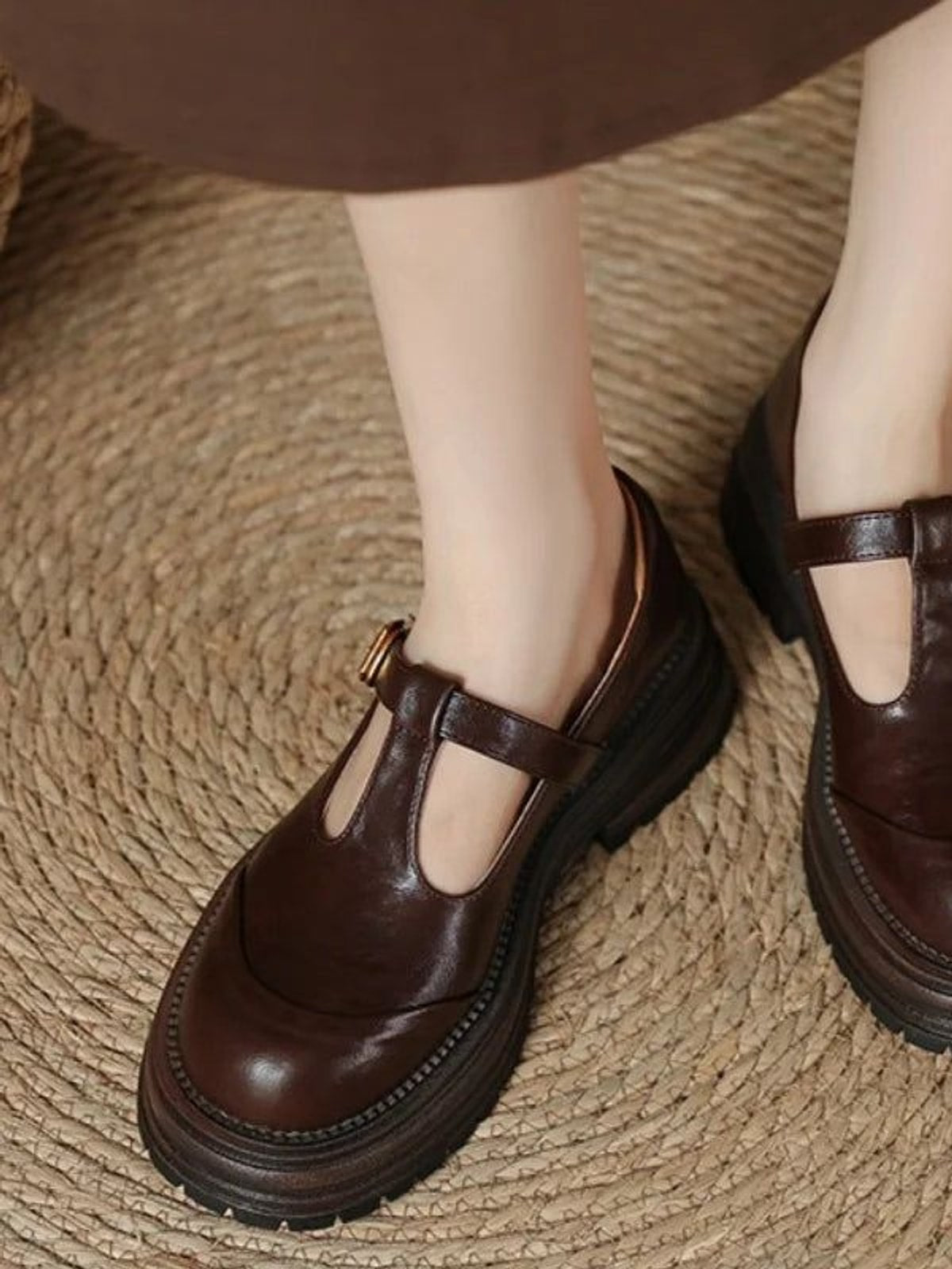 Blythe - Chaussures Mary Jane T-Bar femme à bout rond