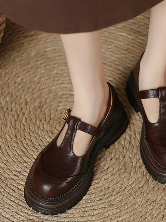 Blythe - Chaussures Mary Jane T-Bar femme à bout rond