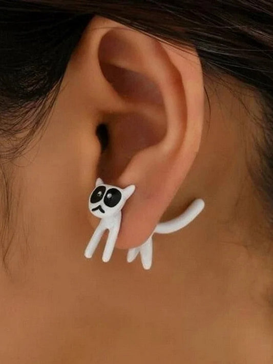 Boucles d'oreilles Vintage Gata Blanca