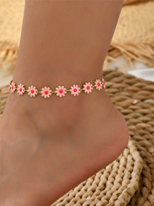 Bracelet de cheville Daisy en or