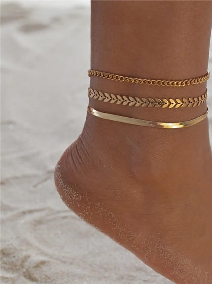 Bracelet de cheville en or