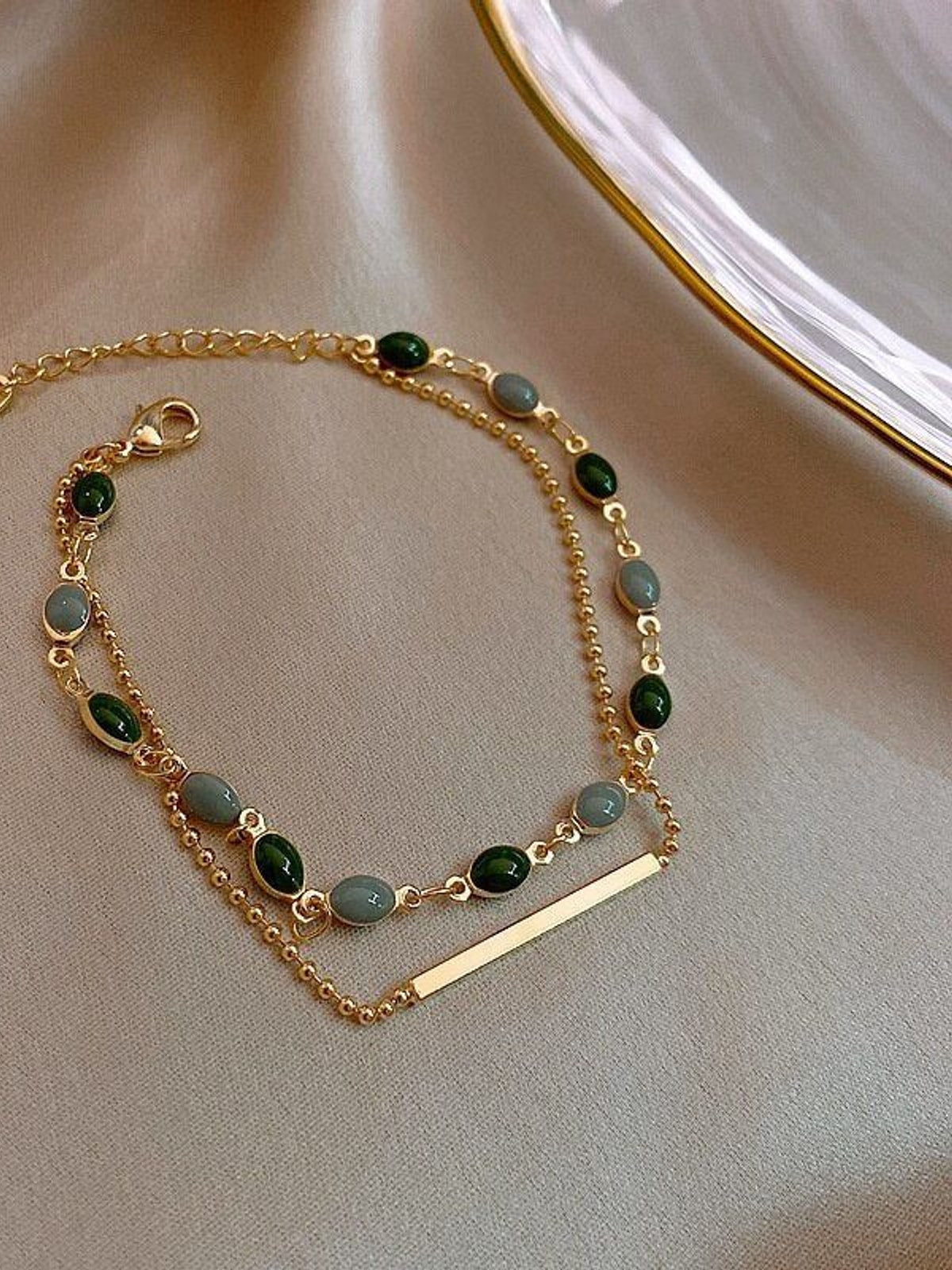 Bracelet double avec charms