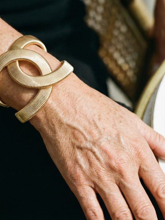 Bracelet double doré élégant