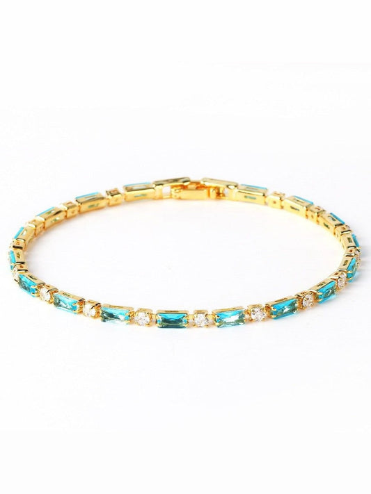 Bracelet en Pierre Turquoise Naturelle | Or