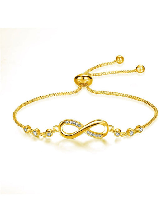 Bracelet Infini ajustable en argent