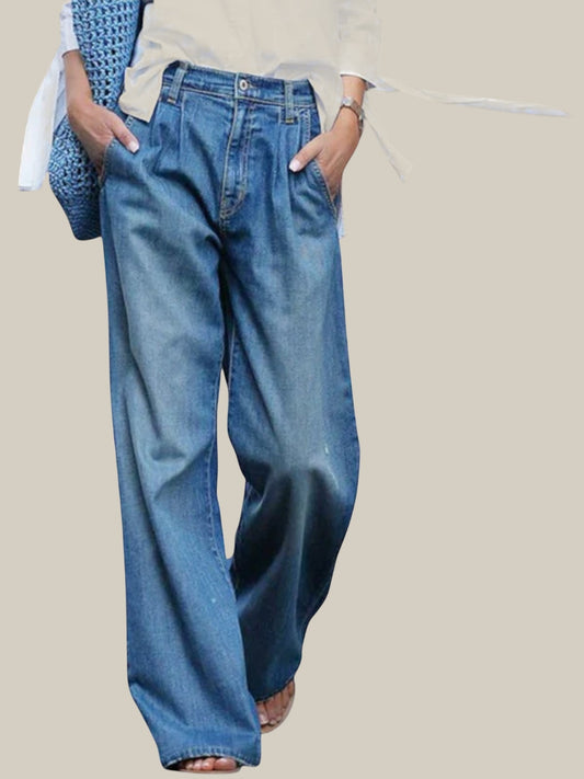 Camille | Jeans de Haute Qualité à Jambes Larges