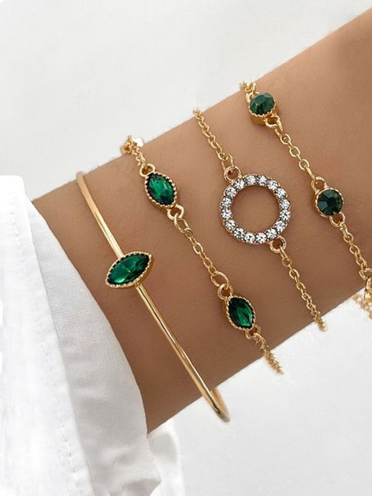 Ensemble de Bracelets Dorés Célestes