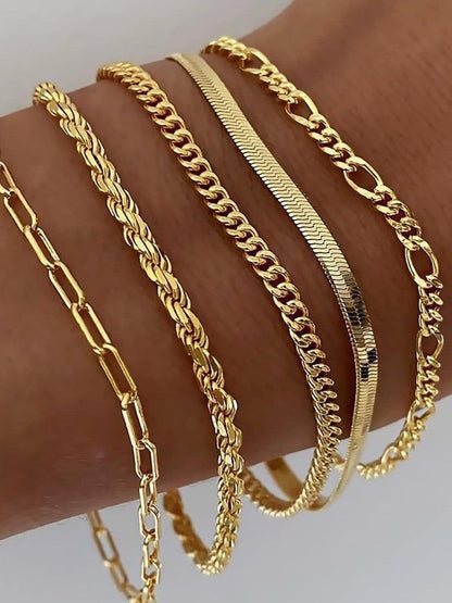 Ensemble de bracelets en or