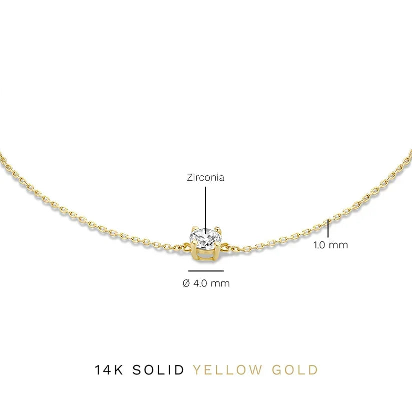 Bracelet Cléa Pierre Moissanite | Or