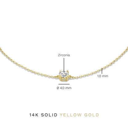 Bracelet Cléa Pierre Moissanite | Or