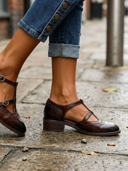 Isabella - Mary Jane femme confort à talon bas