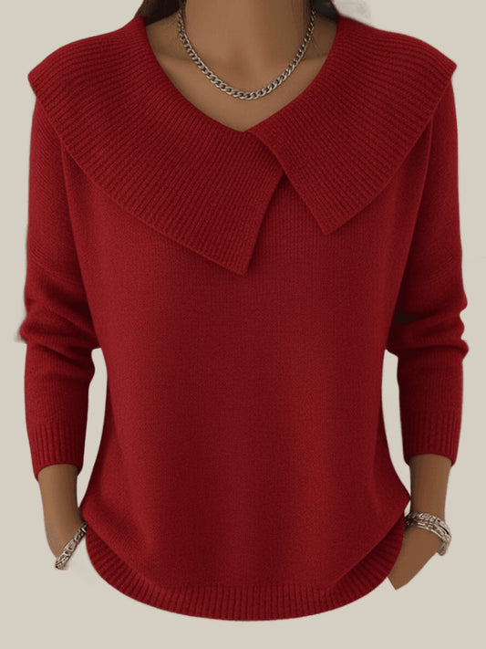 Jennifer™ | Pull en Tricot avec Col Doux
