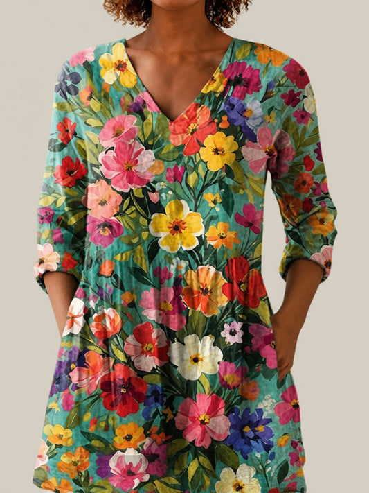 Keira - Blouse longue imprimée