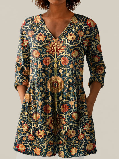 Liora - Blouse longue imprimée