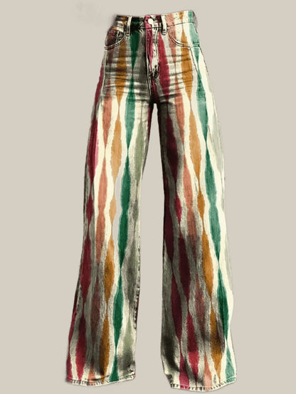 Noémie | Pantalon Imprimé Naturel